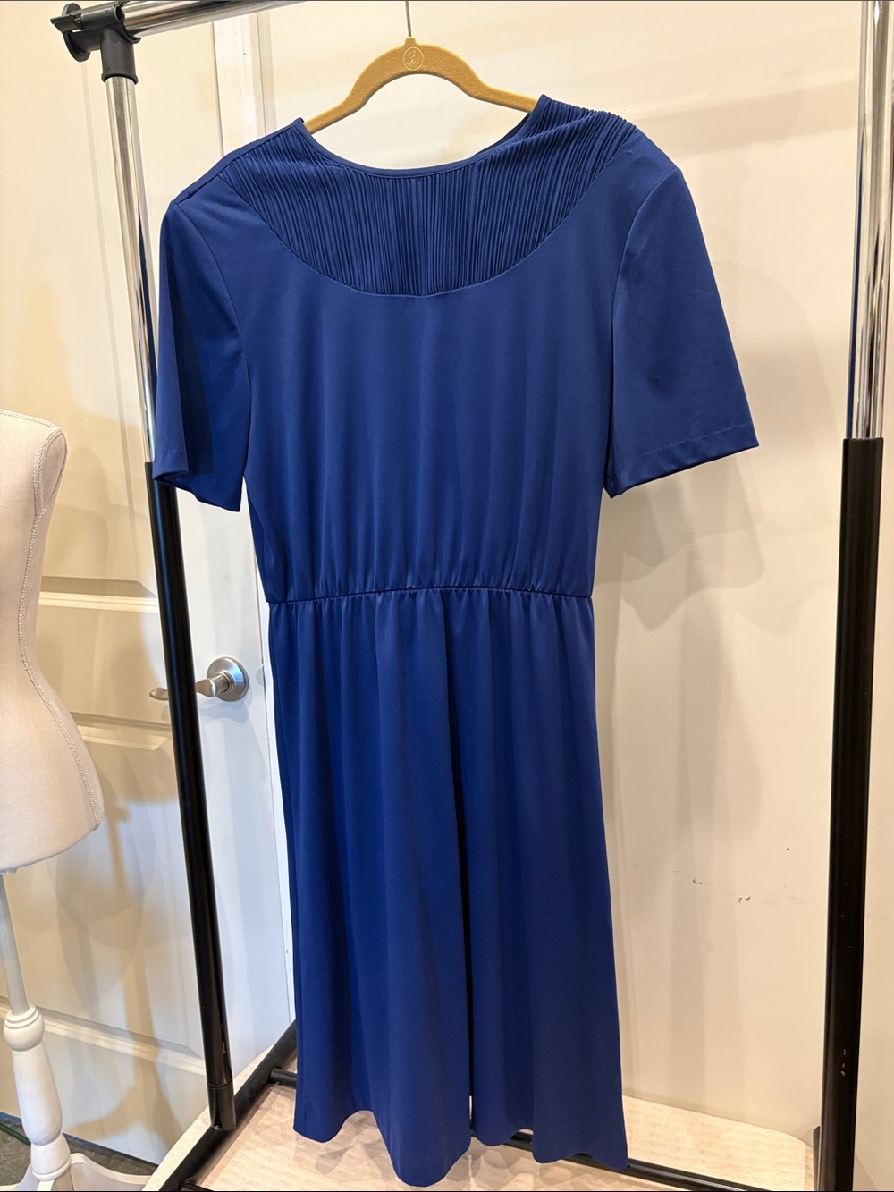 Vintage 70/80s Navy Lady Blair Dress, size 16